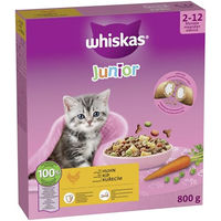 Produktbild von Whiskas Junior Trockenfutter Huhn für Kitten 5 x 800g - 5 x 800 g