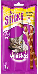 Whiskas Katzen-Leckerli Sticks Huhn für alle Altersstufen 14 x 6 Stück 504g - 14 x 36 g – Bild 1 von 7