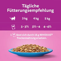 Produktbild von Whiskas Katzen Nassfutter Adult Fisch Stückchen in Gelee Multipack 80 x 85g - 80 x 85 g