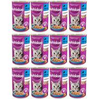 Produktbild von Whiskas Katzen Nassfutter Adult mit Thunfisch in Gelee 24 x 400g - 12 x 400 g