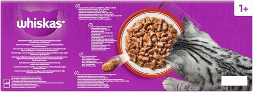 Whiskas Katzen Nassfutter Adult Stückchen in Sauce für Haut und Fell und Immunsystem - 144 x 85 g – Bild 1 von 3