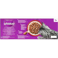 Produktbild von Whiskas Katzen Nassfutter Adult Stückchen in Sauce für Haut und Fell und Immunsystem - 144 x 85 g
