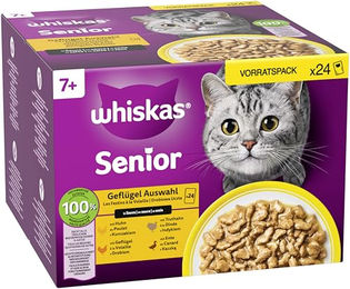 Whiskas Katzen Nassfutter Geflügel Stückchen in Sauce Senior 48x85g - 48 x 85 g – Bild 1 von 5
