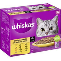 Produktbild von Whiskas Katzen Nassfutter Senior Geflügel Auswahl in Sauce 12 x 85g Multipack - 12 x 85 g