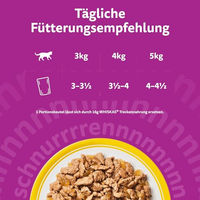 Produktbild von Whiskas Katzen Nassfutter Senior Geflügel Auswahl Stückchen in Gelee 48x85g - 48 x 85 g