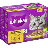 Produktbild von Whiskas Katzen Nassfutter Senior Geflügel Stückchen in Gelee 12 x 85 g - 12 x 85 g