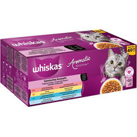 Produktbild von Whiskas Katzen Nassfutter Stückchen in Sauce Fisch Auswahl für erwachsene Katzen 40 x 85 g - 40 x 85 g
