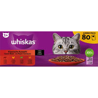 Produktbild von Whiskas Katzen Nassfutter Stückchen in Sauce für Adult 80 x 85 g