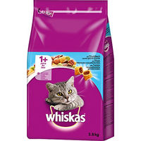 Produktbild von Whiskas Katzen Trockenfutter Adult 1+ Thunfisch 3 x 3,8 kg - 3 x 3800 g
