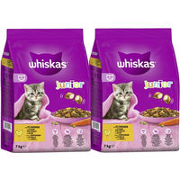 Produktbild von Whiskas Katzen Trockenfutter Junior Huhn 2 x 7kg ohne Farb- und Aromastoffe