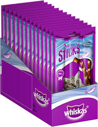 Whiskas Katzensnack Crunchy Sticks Lachs 504g - 14 x 36 g – Bild 1 von 6