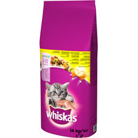 Produktbild von Whiskas Kitten Trockenfutter Huhn 14 kg - 14 kg