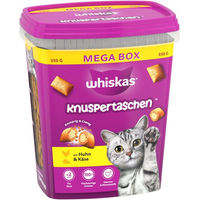 Produktbild von Whiskas Knuspertaschen Huhn Leckerli 2 x 350 g