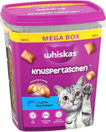 Whiskas Knuspertaschen Lachs Leckerli für Katzen 350 g – Bild 1 von 1