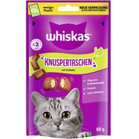 Produktbild von Whiskas Knuspertaschen Truthahn Katzen Leckerli 6x60 g - 6 x 60 g