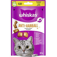 Produktbild von Whiskas Leckerli Anti-Haarball Huhn 6x50 g für Katzen - 6 x 50 g