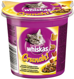 Whiskas Leckerli Crunch für Katzen mit Huhn, Truthahn und Ente 5x 100g - 5 x 100 g – Bild 1 von 3