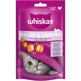 Whiskas Leckerli Entspannen & Ausruhen mit Huhn 4x45g für Katzen – Bild 1 von 2