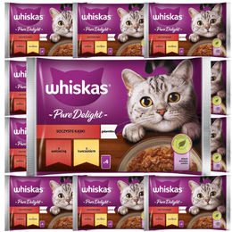 Whiskas Nassfutter für adulte Katzen mit Rind und Huhn in Gelee, 52x85g - 52 x 85 g – Bild 1 von 5