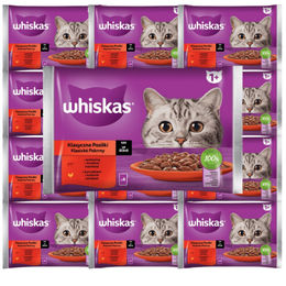 Whiskas Nassfutter für adulte Katzen mit Rind und Huhn in Sauce 52x85g - 52 x 85 g – Bild 1 von 6