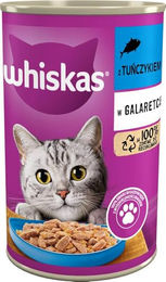 Whiskas Nassfutter für adulte Katzen mit Thunfisch in Gelee 400g - 400 g – Bild 1 von 10