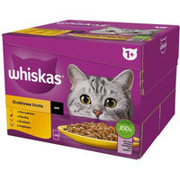 Produktbild von Whiskas Nassfutter für adulte Katzen Stückchen in Sauce mit Huhn Ente Geflügel und Truthahn 24x85 g - 24 x 85 g