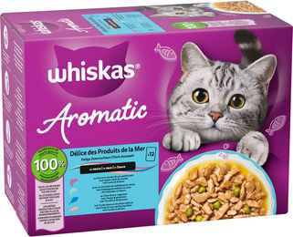 Whiskas Nassfutter für erwachsene Katzen mit Fischstückchen in Sauce – Bild 1 von 2