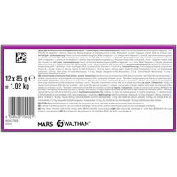 Produktbild von Whiskas Nassfutter für erwachsene Katzen Stückchen in Sauce Rind Huhn Lamm Geflügel 48x85g Beutel ohne Farb- und Aromastoffe - 12 x 85 g