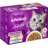 Produktbild von Whiskas Nassfutter für Katzen Adult Gemischte Auswahl Stückchen in Sauce 12 x 85 g - 12 x 85 g