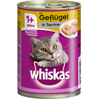 Produktbild von Whiskas Nassfutter Geflügel Paté für erwachsene Katzen 12 x 400 g - 12 x 400 g