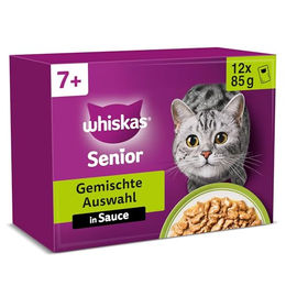 Whiskas Senior 7+ Katzennassfutter Stückchen in Sauce Gemischte Auswahl 48 x 85g Beutel - 48 x 85 g – Bild 1 von 7