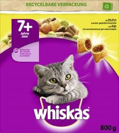 Whiskas Senior Trockenfutter mit Huhn für ältere Katzen 800 g - 800 g – Bild 1 von 13