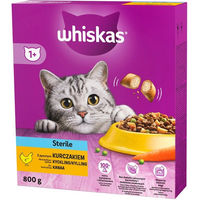 Produktbild von Whiskas Sterile Trockenfutter Huhn für adulte sterilisierte Katzen 800g - 800 g