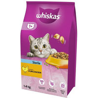 Produktbild von Whiskas Sterile Trockenfutter Huhn für ausgewachsene Katzen 1,4 kg - 1,4 kg