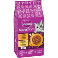 Produktbild von Whiskas Superfoods Katzen Nassfutter Adult Stückchen in Gelee mit Ente Huhn und Thunfisch 6 x 50 g