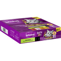 Produktbild von Whiskas Tasty Mix Chef's Choice Stückchen in Sauce Katzenfutter Adult 60 x 85g - 60 x 85 g