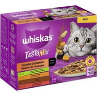 Produktbild von Whiskas Tasty Mix Country Collection Katzen Nassfutter Stückchen in Sauce für Adult 48 x 85 g - 12 x 85 g