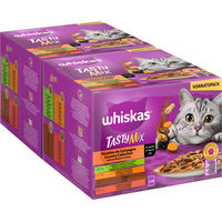 Produktbild von Whiskas Tasty Mix Country Collection Katzen Nassfutter Stückchen in Sauce für erwachsene Katzen 48 x 85g - 24 x 85 g