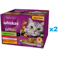 Produktbild von Whiskas Tasty Mix Stückchen in Sauce für adulte Katzen 48x85 g - 48 x 85 g