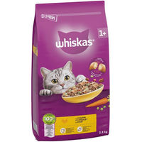 Produktbild von Whiskas Trockenfutter für ausgewachsene Katzen mit Huhn 3,8 kg - 3,8 kg