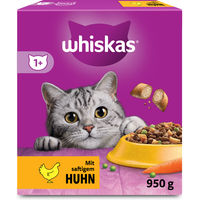 Produktbild von Whiskas Trockenfutter für erwachsene Katzen mit Huhn 950 g - 950 g