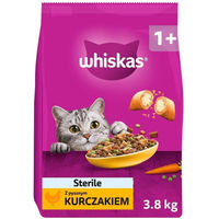 Produktbild von Whiskas Trockenfutter Huhn für ausgewachsene sterilisierte Katzen 3,8 kg