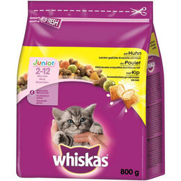 Whiskas Trockenfutter Junior mit Huhn für Katzen – Bild 1 von 4