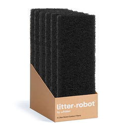 Whisker Litter-Robot 3 Kohlefilter für Katzen, 6er-Pack, zur Geruchsabsorption und Feuchtigkeitskontrolle, Schwarz – Bild 1 von 6