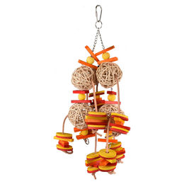 Produktbild von Wico Mia Flamingo Vogelspielzeug aus Weide in Bunt, 43 cm