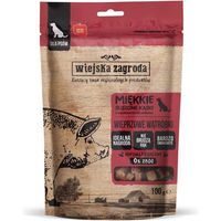 Produktbild von WIEJSKA ZAGRODA Belohnungssnack Schweineleber Stückchen für Hunde getreidefrei 100 g