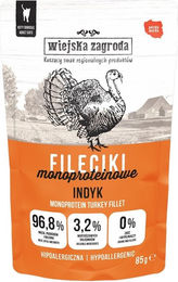 WIEJSKA ZAGRODA Filets Truthahn Monoprotein für adulte Katzen getreidefrei hypoallergen 85 g – Bild 1 von 1