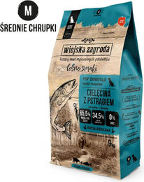Wiejska Zagroda Forest Flavors Hundefutter Kalb und Forelle für mittlere Rassen 9kg – Bild 1 von 1