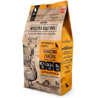 Produktbild von WIEJSKA ZAGRODA Getreidefreies Trockenfutter mit Lamm, Ente und Pute für kleine Hunde Adult 9 kg