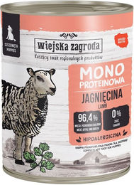 Produktbild von WIEJSKA ZAGRODA Hund Nassfutter für Welpen mit Lamm Monoprotein Stückchen in Soße 800 g
